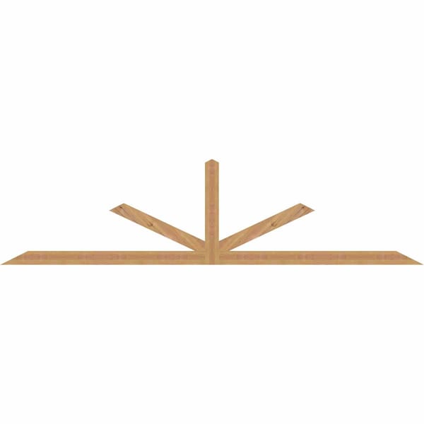 Ekena Millwork Saratoga Timber Gable Bracket, Western Red Cedar, 108"W x 27"H x 1 1/2"D x 3 1/2"F, 6/12 Pitch GBW108X27X0204SAR00SWR - main